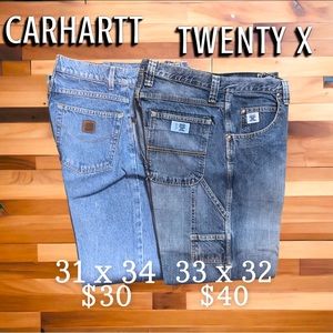 Carhartt Jeans 31 X 34.